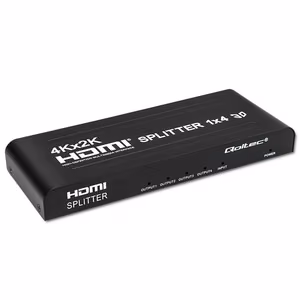 Qoltec 51798 aktiivne HDMI splitter 4 x HDMI 4K x 2K | 3,4 Gb/s