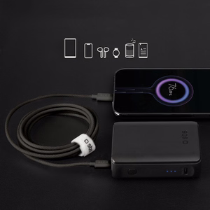 SBS TECABLETISSUETCK USB-C - USB-C 1.5m 60W braided kaabel - must