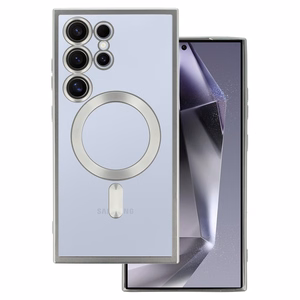 Metallic Magsafe Ümbris jaoks Samsung Galaxy S24 Hõbedane