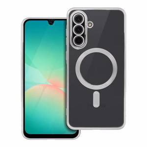 ELECTRO MAG COVER case compatible with MagSafe jaoks SAMSUNG A56 hõbedane