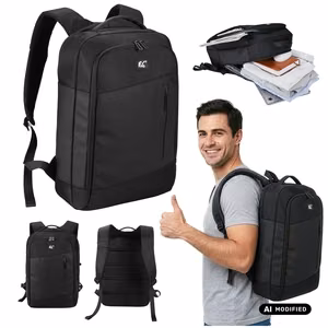 NanoRS RS204 B veekindel sülearvuti seljakott, 15,6", must, 42 × 28,5 × 14
