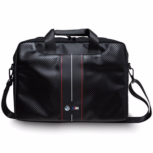 BMW Carbon & punane Stripes kott jaoks a 16" laptop - must