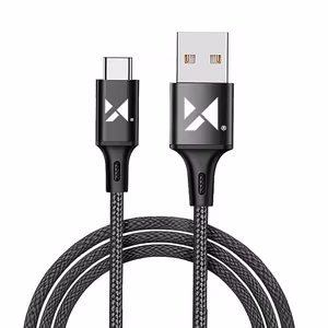 Кабель USB Wozinsky "WUC-C2B" чёрный Type-C 200 см
