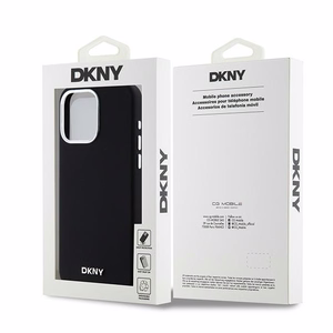 DKNY DKHMP15XSMCHLK iPhone 15 Pro Max6.7" must ümbris Liquid Silicone Small Metal Logo MagSafe