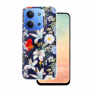 Glow Glam ümbris jaoks Xiaomi Redmi 15C 4G EU / 15C 5G EU (173.16 x 81.06 x 8.2 mm) sinine