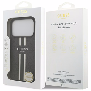 GUESS ümbris jaoks IPHONE 17 Pro compatible with MagSafe GUHMP17LP4RPSK (4G Printed Stripes) must