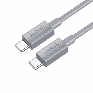 Кабель USB C - USB C Hoco 3A 60W 1 m X107 серый