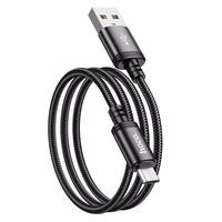 Kaabel USB A to Micro USB Hoco 2,4A 1 m X89 must