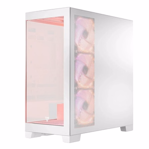 Modecom Volcano SPACE APEX ARGB MIDI Midi Tower valge