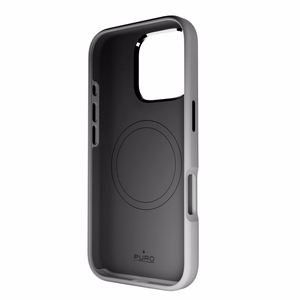 Силиконовый чехол Puro Icon Mag Pro MagSafe для iPhone 16 Pro - тёмно-серый