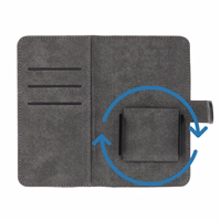 Universal book Ümbris COMMON size XL jaoks SAMSUNG A12 / A13 4G / A34 5G / A02s / XIAOMI Redmi 12 4G / 12C / NOTE 12 4G / 12 PRO 5G OPPO A53s / A72 / A92 must