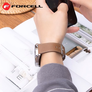 Strap to Samsung Galaxy Watch Forcell F-Design FS21 holes eco-friendly leather 20 mm black
