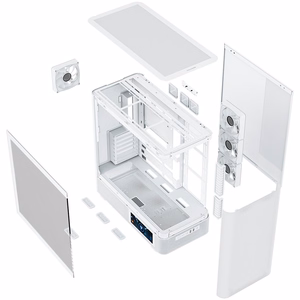 MODECOM Volcano Volcano AQ400 ARGB Midi valge
