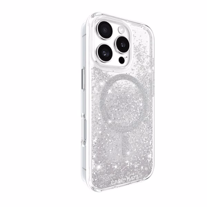 Case-Mate Waterfall MagSafe ümbris seadmele iPhone 16 Pro, hõbedane