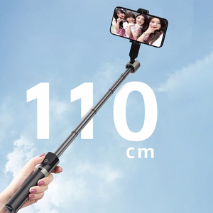 Dudao F18 selfipulk 1.1m statiivi ja Bluetooth kaugjuhtimispuldiga - must