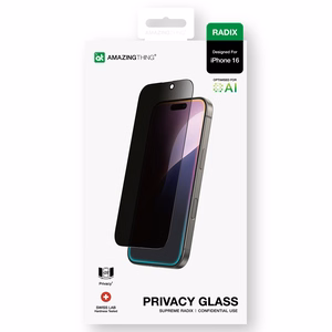 AmazingThing Radix Privaatsus Glass Privaatsus Karastatud klaas jaoks iPhone 16