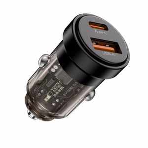 Tech-Protect CC03 30W 2-Port USB-A / USB-C Car Laadija - Must