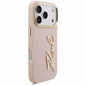 Karl Lagerfeld Karl Script Logo iPhone 17 Pro Ümbris - Roosa