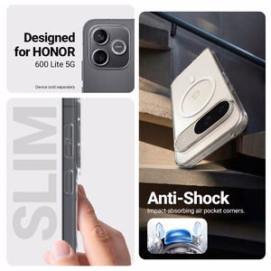 Crong Hybrid Clear Magnetic MagSafe ümbris seadmele Honor 600 Lite 5G, läbipaistev