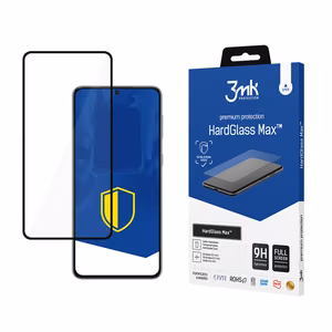 Tugevdatud täisekraani karastatud klaas 3mk HardGlass Max Black Samsung Galaxy S21+ 5G jaoks