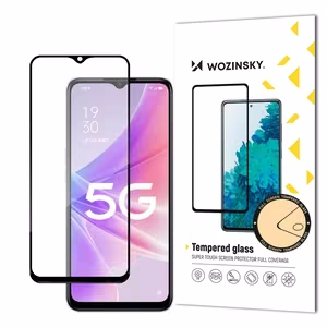 Wozinsky Super Durable Full Glue raamiga karastatud täisekraaniklaas Realme Narzo 50-le, sobib ümbrisega, must