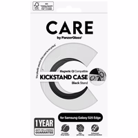 CARE by PanzerGlass Feature Must Kickstand & QI Ümbris jaoks Samsung Galaxy S25 Edge - Läbipaistev