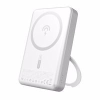 Dudao K28 10000mAh PD 22.5W MagSafe Powerbank metallist korpuse ja rõngaga - hõbedane