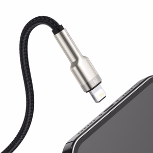 USB cable jaoks Lightning Baseus Cafule, 2.4A, 1m (must)