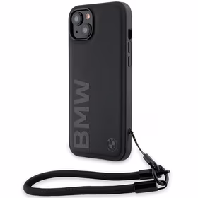 BMW Signature Leather Wordmark Cord Ümbris jaoks iPhone 15/14/13 - must