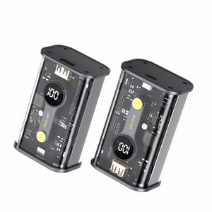 WEKOME WP-333 Vanguard Series akupank, 10000 mAh, PD 20 W + QC 22,5 W, must ja läbipaistev
