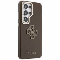Guess ümbris Grained Big 4G Metal Logo Samsung Galaxy S26 Ultra pruun