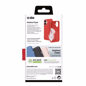 SBS Instinct iPhone 16 ümbris - punane