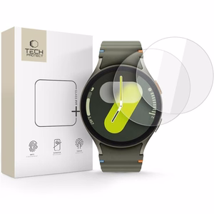 Tech-Protect Glass Fit+ 2-pack karastatud klaas jaoks Samsung Galaxy Watch 40 / 41 / 42 / 43 / 44 mm - läbipaistev