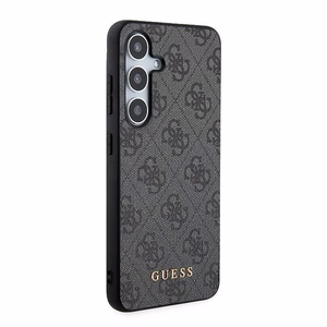 Guess 4G Metal kuldne Logo ümbris jaoks Samsung Galaxy S24 - must