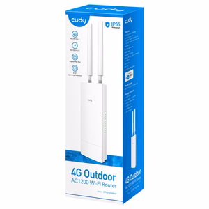 Cudy LT700 juhtmevaba ruuter Gigabit Ethernet kahesageduslik (2.4 GHz / 5 GHz) 4G valge