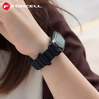 FORCELL F-DESIGN FX8 strap jaoks XIAOMI Mi Band 8 must