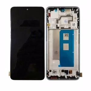 LCD Display Compatible With Xiaomi Poco F5 Pro 5G with Frame / Black / HQ