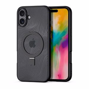 Dux Ducis Aimo Mag ümbris with MagSafe and stand jaoks iPhone 16 - must