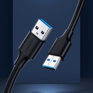 Ugreen kaabel USB 2.0 (pistik) - USB 2.0 (pistik) 1 m must (US128 10309)