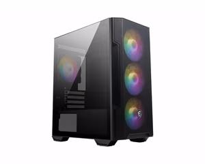 MSI MAG Forge M100R arvutikorpus Micro Tower must, läbipaistev