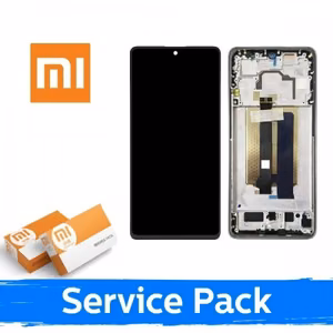 LCD ekraan ühilduv Xiaomi Poco X6 Pro 5G raamiga / must / (Service Pack)