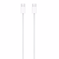 APPLE A2795 punutud kaabel USB-C TO USB-C 60W 1M valge ilma karbita