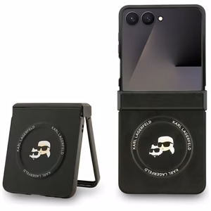 KARL LAGERFELD ümbris jaoks SAMSUNG Z Flip7 compatible with MagSafe KLHMZF7PSMLRKCK (PU K&C PINS) must