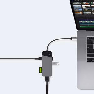 Green Cell USB-C jagaja GC Connect 7-in-1 (3x USB 3.1, HDMI 4K 60Hz, USB-C PD 85W, MicroSD/SD)