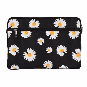 Wonder Sleeve Laptop 13-14 inches black daisies
