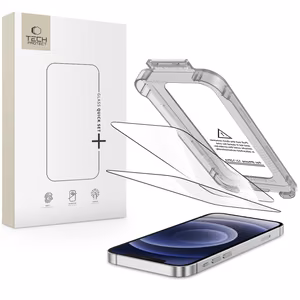 Tech-Protect Quick Set+ 2-pack karastatud klaas jaoks iPhone 12 / 12 Pro - must