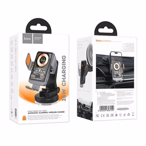 Juhtmevaba car phone Hoidja Hoco 15 W windshield / dashboard HW8 must