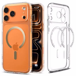 SPIGEN ümbris ULTRA HYBRID MAG compatible with MagSafe jaoks IPHONE 17 Pro clear kuldne
