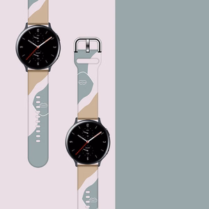Ремешок Moro для Samsung Galaxy Watch 40 / 41 / 42 / 43 / 44 mm силиконовый браслет - узор 17
