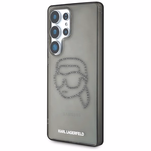 Ümbris Karl Lagerfeld Rhinestones Karl Head Logo Samsung Galaxy S25 Ultra must